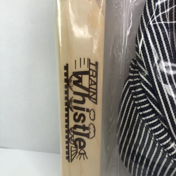 VTG Trophy Music Co. Train Whistle Cap Bandana Conductor SET Dress Up Costume - Picture 4 of 12